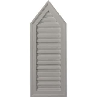 Ekena Millwork 1 3/4 in. x 12 in. x 32 in. Decorative Peaked Gable Vent GVPE12X32D