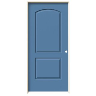 ReliaBilt Blue Heron Prehung Solid Core 2 Panel Round Top Interior Door (Common 36 in x 80 in; Actual 37.562 in x 81.688 in)