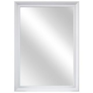 Home Decorators Collection 28.35 in. W x 40.35 in. L Framed Wall Mirror in White 81166