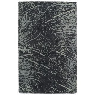 Kaleen Brushstrokes Charcoal Rectangular Indoor Tufted Distressed Area Rug (Common 8 x 11; Actual 96 in W x 132 in L)