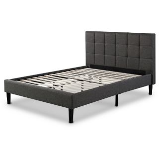 Sleep Revolution Upholstered Platform Bed   Grey