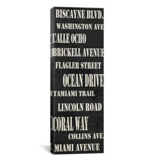 iCanvas Typography 'Miami Streets from Willow Way Studios, Inc' Textual Art on Canvas