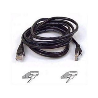 6FT CAT5E SNAGLESS PATCH CABLE, UTP, BLACK PVC JACKET, 24AWG, T568B, 50 MICRON,