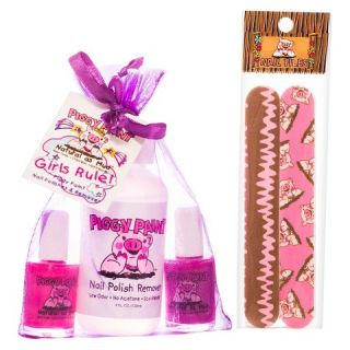 Piggy Paint Girls Rule Non Toxic Nail Polish, Polish Remover with