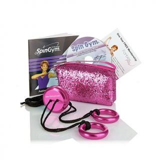 Forbes Riley SpinGym® Upper Body Shaper Workout System with Glitter Storage   7281336