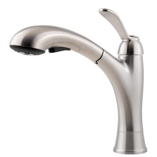 Pfister Clairmont Stainless Steel 1 Handle Pull Out Kitchen Faucet