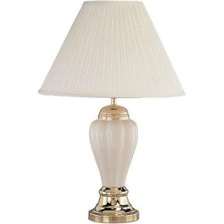 ORE International 27" Ceramic Table Lamp, Ivory