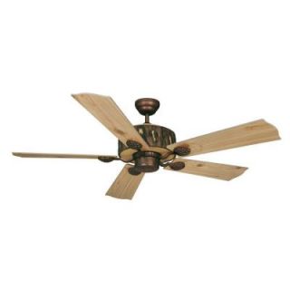 AireRyder Log Cabin 52 in. Weathered Patina Ceiling Fan FN52265WP