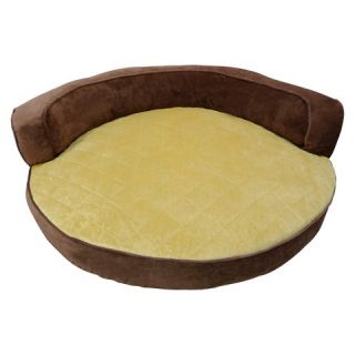 Canine Creation Orthopedic Luxor Soft Velvet Round Bolster Bed