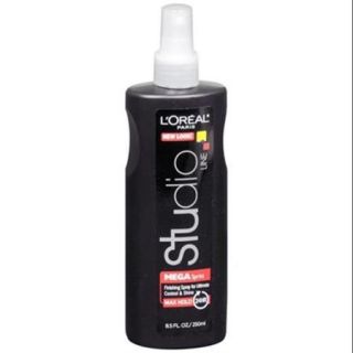 L'Oreal Studio Line Strong Suit Mega Spritz Finishing Hairspray Extreme Hold 8.50 oz (Pack of 3)