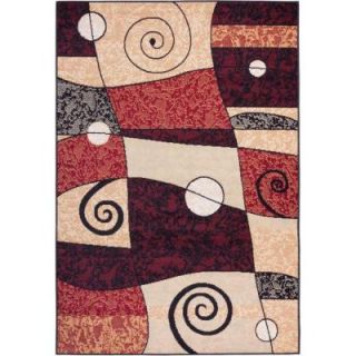 Well Woven Miami Donatello Green 8 ft. 2 in. x 9 ft. 10 in. Abstract Area Rug 84757