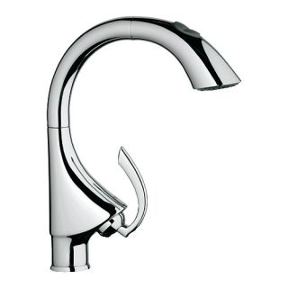 Vigo Two Handle Single Hole Pot Filler Kitchen Faucet with Pull Down