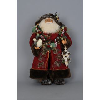 Karen Didion Crakewood Lighted Woodland Santa Claus Figurine