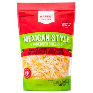Market Pantry Finely Shredded Mexican Style Four Cheese Blend 8 oz
