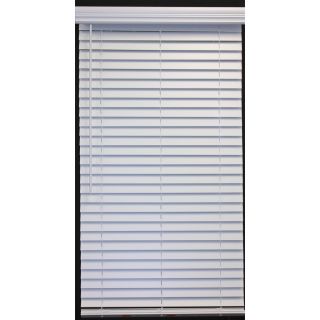 allen + roth 2 in White Faux Wood Room Darkening Cordless Horizontal Blinds (Common 39 in; Actual 38.5 in x 64 in)
