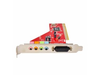 4 Channel 5.1 Surround 3D PCI Sound Audio Card for Desktop Computer