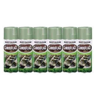 Rust Oleum 12 oz. Specialty Camouflage Army Green Spray Paint (6 Pack) DISCONTINUED 182711