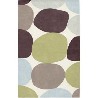 Art of Knot Anderson White Polyester Area Rug