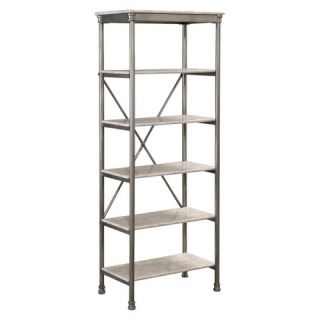 Home Styles Orleans Six Tier Shelving Unit   Marble Laminate