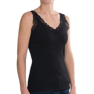 August Silk Lace Trimmed Tank Top (For Women) 6815M