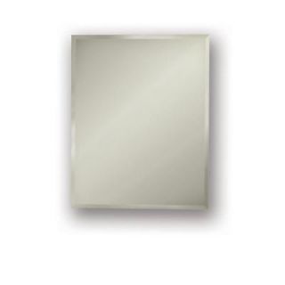 Galena 16 in. W x 26 in. H x 4.5 in. D Recessed Medicine Cabinet in Brushed Stainless Steel 1448