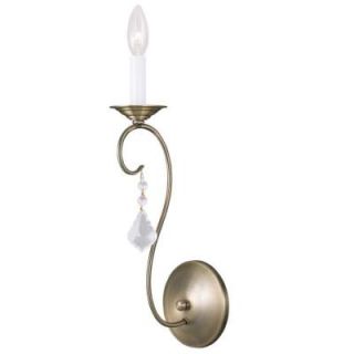 Filament Design Providence 1 Light Antique Brass Incandescent Sconce CLI MEN036062