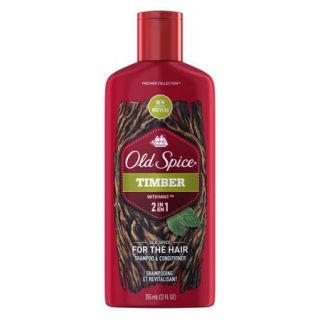 Old Spice Timber with Mint 2 in 1 Shampoo & Conditioner, 12 fl oz