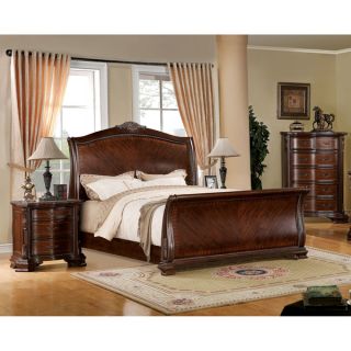 Furniture of America Eliandre Baroque Style 3 piece Sleigh Bedroom Set