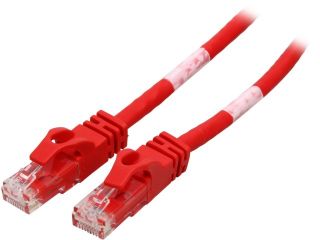 C2G 27861 3 ft. Cat 6 (Crossover) Red Cat6 550MHz Snagless M M Crossover Cable   Red