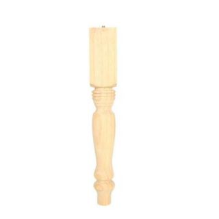 Waddell 2912 15 1/4 in. Solid Pine Finish Round Furniture Leg 10001533