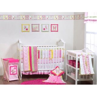 Bacati Girls Stripes and Plaids Crib Bedding Collection