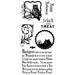 Stampers Anonymous Darcies Happy Halloween Clear Stamp Set