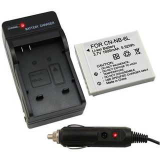 INSTEN Canon NB 6L Compact Battery Charger and Compatible Li ion
