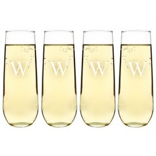 Personalized Stemless Champagne Flutes (Set of 4)   Shopping