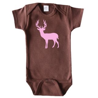 Rocket Bug Boys Deer Silhouette and Camo Cotton Baby Bodysuit