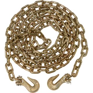 MIBRO High-Strength Tow Chain with 2 Clevis Hooks — 5/16in. x 14ft., 4700-Lb. Working Load, Model# 42611  Tow Chains, Ropes   Straps