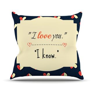 Know by Robin Dickinson Throw Pillow by KESS InHouse