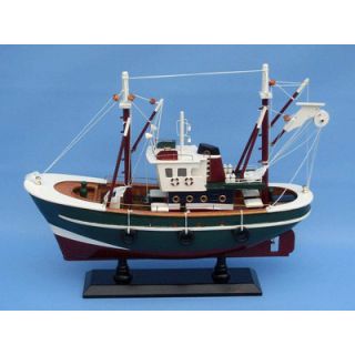 Stars and Stripes Fishing Model Boat by Handcrafted Nautical Decor