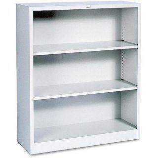 HON Metal Bookcase, 34 1/2w x 12 5/8d x 41h, 3 Shelves