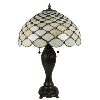 Amora Lighting Tiffany Style Chandelle Table Lamp  