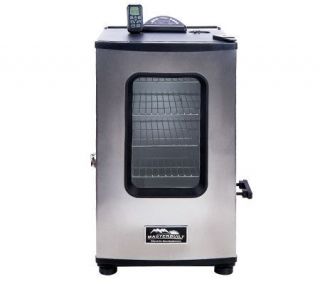 Masterbuilt Stainless Steel 4 Rack Digital Electric Smoker with Remote   K35592 —