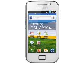 Refurbished Samsung Galaxy Ace S5831 158 MB, 278 MB RAM White Unlocked GSM Android Cell Phone 3.5"