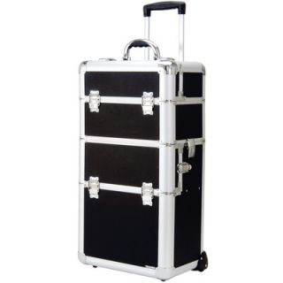 Deep Well Beauty Case with Top & Bottom Trays and Movable Dividers 28