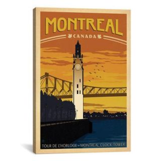 iCanvasArt 'Montreal, Canada' by Anderson Design Group Vintage Advertisement on Canvas