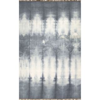 Hand Tufted Oriental Pattern Grey/ Grey Wool/Art Silk Rug (8 x 10)