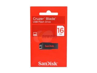 SanDisk Cruzer Blade 16GB USB 2.0 Flash Drive Model SDCZ50 016G A95