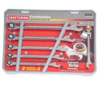 Craftsman 6pc. Extreme Ratcheting Wrench Set Metric   V23648 —
