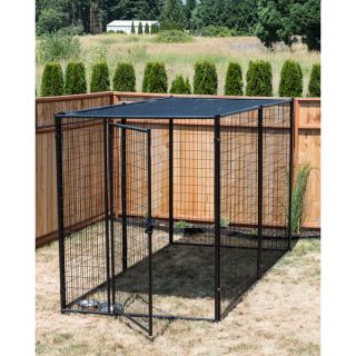 Lucky Dog Modular Kennel with Shade Cloth Roof   Shopping