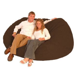FufSack XXLarge 7 foot Chocolate Brown Lounge Chair  