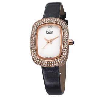 Burgi Womens Swiss Quartz Crystal Strap Watch  ™ Shopping